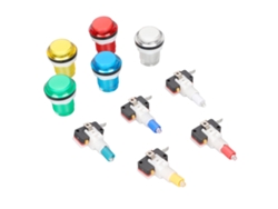 Botón De Interruptor De Juego Arcade Con Luz Led De Auto Restablecimiento Para Máquina Arcade