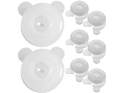 Clips Pp 8 Pares De Antideslizantes Blancos
