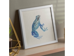 Póster NACNIC Cuadrado con Dibujos de Ranas y Tortugas. So y Tu Principe, Ilustrada con Dibujos de Tortugas, Ranas, y Sapos.