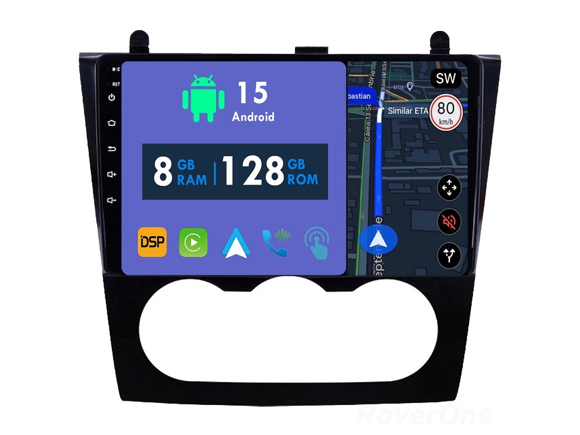 Coche Radio Android Auto Autoradio 8GB RAM 128G ROM CarPlay Navegación GPS Pantalla Táctil RoverOne para Nissan Altima Teana 2008 - 2012 