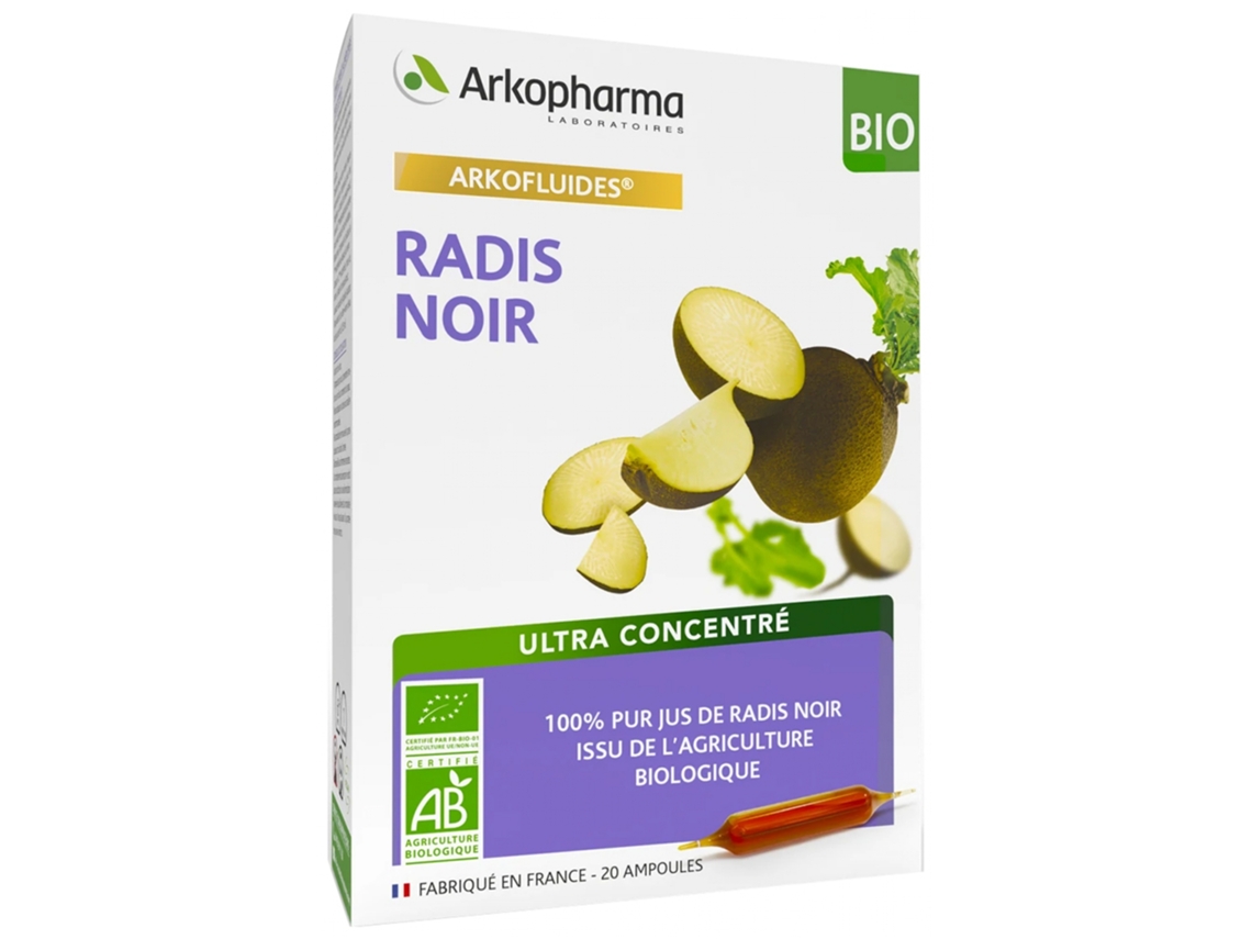 Arkofluides Rábano Negro Bio 20 Ampollas ARKOPHARMA