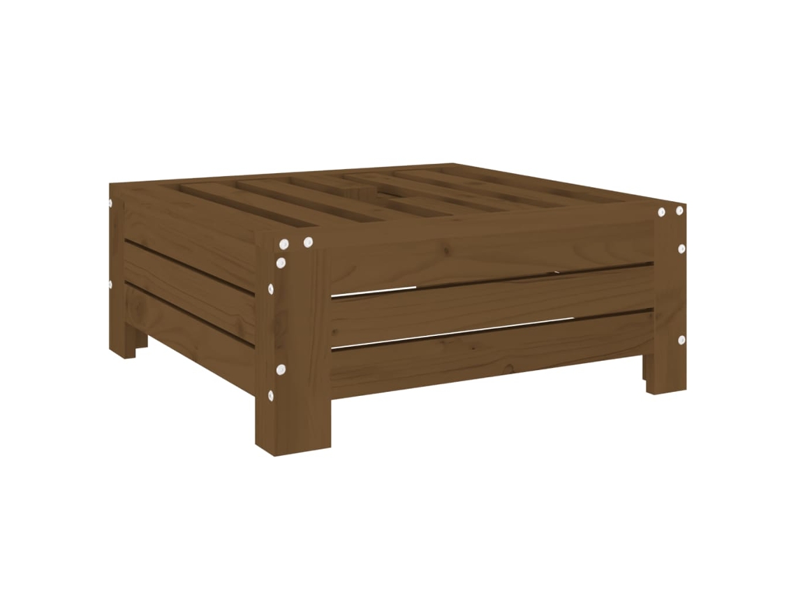 Base de sombrilla de madera maciza de pino, color marrón miel, EXCLUSIVA DE LA CASA