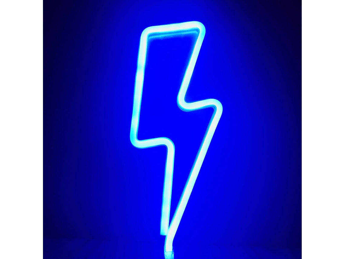 2026-luz Neon Led Con Señal De Rayo, Luz De Pared Operada Por Batería Y Usb Para Hogar, Fiesta Y Navidad
