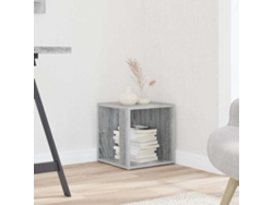Mesa auxiliar | Mesa de centro | Mesa de comedor 33x33x34,5cm Derivados de madera Gris Sonoma
