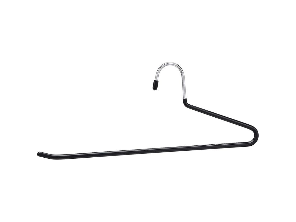 2026-perchas Para Pantalones Easy Slide, Pack De 10, Cromado, Metal Y Caucho, Antideslizante
