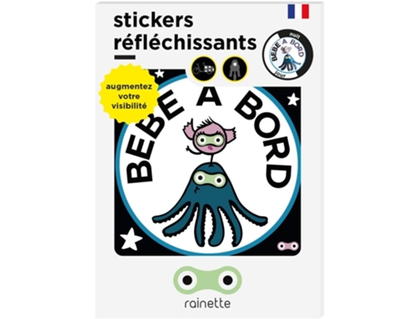 Stickers RAINETTE (Blanco - 10 x 10 cm)