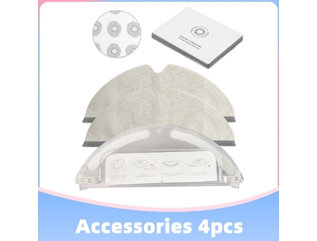 Paño de mopa, caja de tanque de agua y reemplazo de filtro para aspiradora Xiaomi Mijia 1/1S Roborock S5 S6 S50 S60 Xiaowa E2 E3 Series
