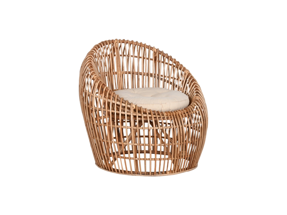 Silla Ratán Bambú Natural 70x70x74cm