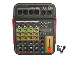 Mezclador de audio (6 canales Bluetooth USB)