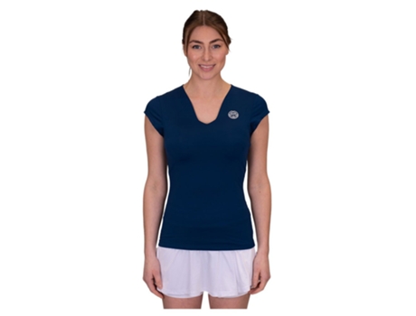 Camiseta de Mujer BIDI BADU Crew V Neck Azul (S)