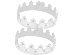 Conjunto De 2 Diademas Plateadas Con Forma De Corona De Cumpleaños Para Bebés, Niños Y Niñas, Y Adultos.