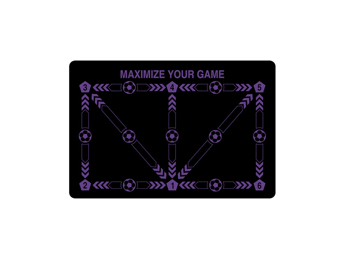 Tapete de entrenamiento Football Footprint, 15,723.6 pulgadas Eifson (morado)