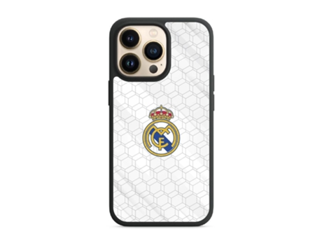 Funda PHONECASES3D iPhone 13 Pro - Oficial Real Madrid (Piel Sintética - Negro)