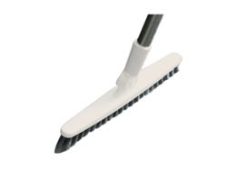 Cepillo para ranuras Baok con mango largo y cerdas duras para limpiar azulejos, esquinas y la taza del inodoro en el baño y la cocina, color beige, 88,5 cm.