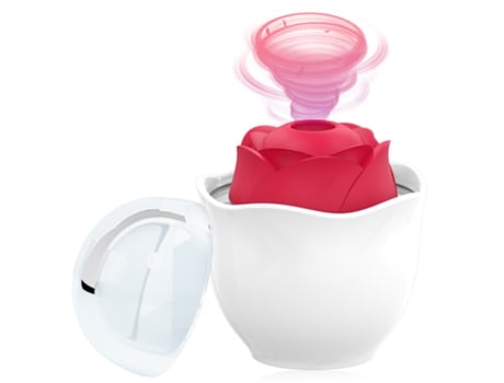 Vibrador de masaje de succión de rosa para mujer (rojo) YIZHOOD