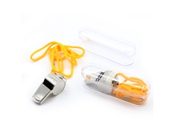 10 Silbatos De Árbitro De Acero Inoxidable Con Cordón, Sonido Fuerte Y Claro, Para Deportes, Camping Y Supervivencia.