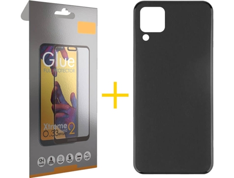 Kit Funda + Protector de Pantalla Huawei P40 Lite SKYHE Cristal Templado 7073 Negro