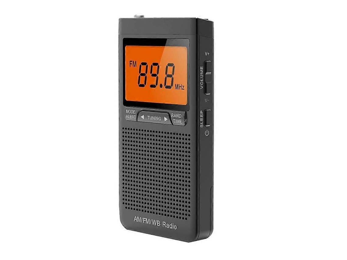 Rádio Meteorológico Portátil Fm Am Rádio De Bolso De Emergência Com Despertador De Aviso Meteorológico Mini Rádio Portátil