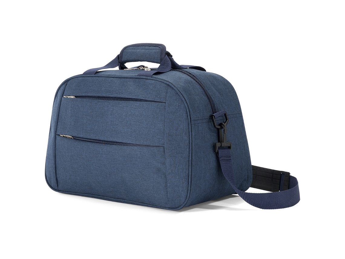 Bolsa De Viaje Benzi Bz5496 20l, Apta Para Ryanair Y Vueling, 40×25×20 Cm, 3 Compartimentos, Correa Ajustable, Poliéster Ligero, Azul