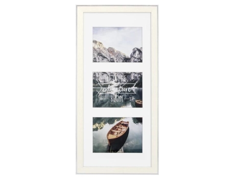 Collage de Fotos en Plástico Sierra Blanco 25 X 55 Cm 3 Fotos