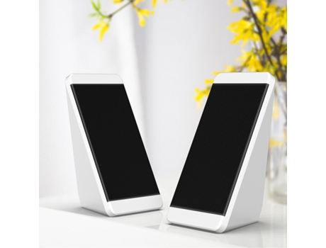 Ordenador Con Cable Usb Altavoces Pc Laptop SLOWMOOSE (Blanco)