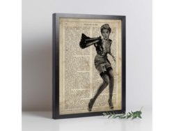 Poster De Pin Up Pistolera. Láminas Con Diseño Pin-Up Para Decoración De Hogar. Regalo Para Chica Pin-Up.