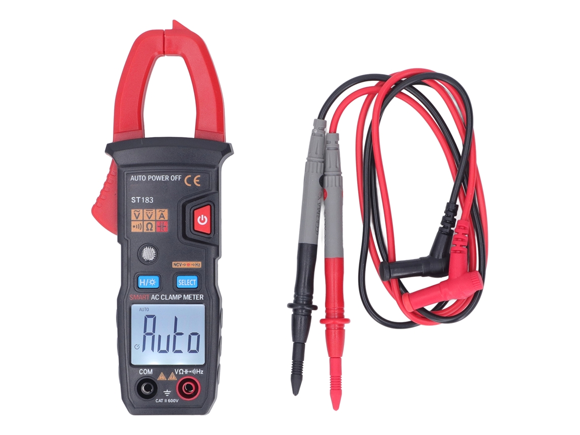 Pinza Amperimétrica Digital Multifuncional Ac/dc Voltímetro Inteligente Auto Ncv Para Medición