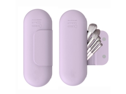 Bolsa Para Guardar Pincéis De Maquiagem, Macia E Portátil, Com Fecho Magnético (1 Unidade) Siurn