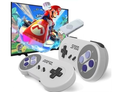 Consola retro SF900 con miles de juegos y 2 mandos inalámbricos
