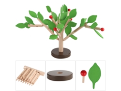 -set De Bloques De Madera Para Construir Árbol Puzzle 3d Juguete De Montaje Manual (hoja Verde)