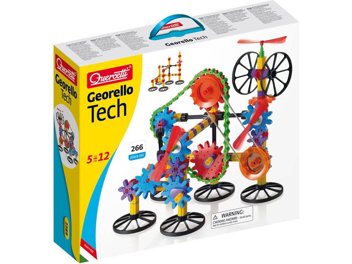 Juego Educativo QUERCETTI Building Georello Tech 266 pz (Edad Mínima: 5 Años - 40 x 34 x 9 cm)