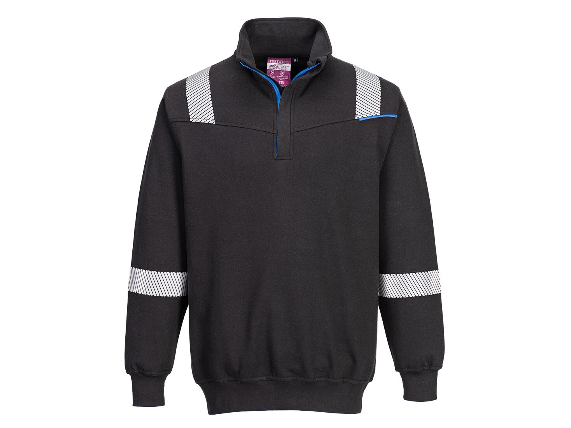 Sudadera con capucha de protección térmica Wx3 Fr Modaflame / Negro / S Portwest