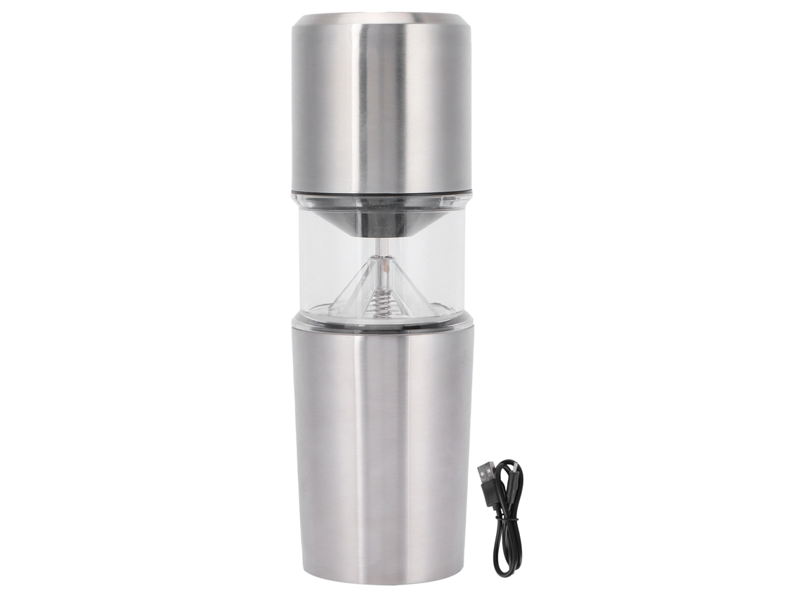 MEOIRUERY Máquina de Café Automática con Molinillo de Granos USB Recargable, Integrada de Molido y Preparación