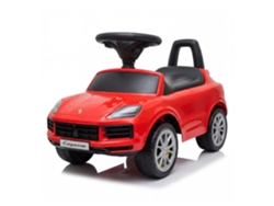 Coche De Paseo Para Niños - Porsche Cayenne - 1 A 3 Años - Con Bocina & Sonido - Rojo