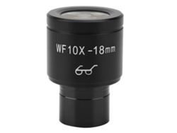 Ocular Para Microscopio Biológico Wf10x De 18 Mm, Gran Angular, Punto De Visión Alto De 23,2 Mm.