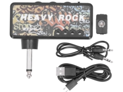 Amplificador De Distorsión De Bajo Volumen, Batería De 500 Mah, Diseño Compacto Para Guitarra.