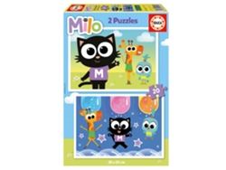 Puzzle Educa 2x20 Parts Milo 19541 (edad recomendada: 3 años)