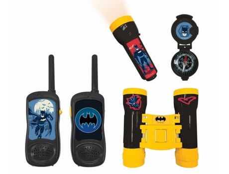 Juego Electrónicos LEXIBOOK Batman Aventurero Set Binoculares Brújula Linterna Negro/Amarillo Rptw11Bat (Edad Mínima Recomendada: 3 años)