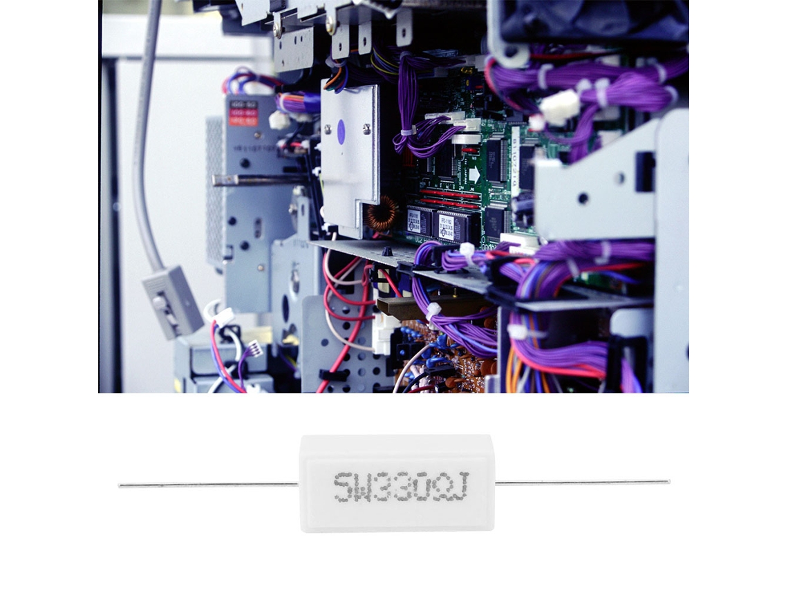 Omni-10 Piezas Resistencia al Cemento Potencia 5w 330r 5% Componentes Electrónicos para PCB