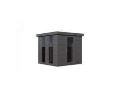 Caseta de Jardin metálica NH4 Iluminado | Antracita | 238 x 238 - NOVO HABITAT