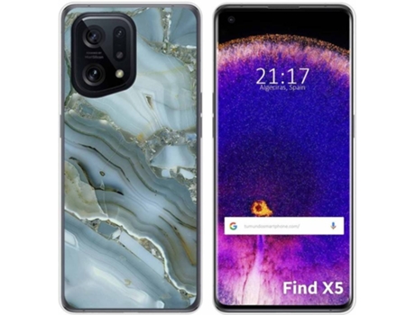 Carcasa para Oppo Find X5 5G TUMUNDOSMARTPHONE Dibujos Mármol 09 Multicolor
