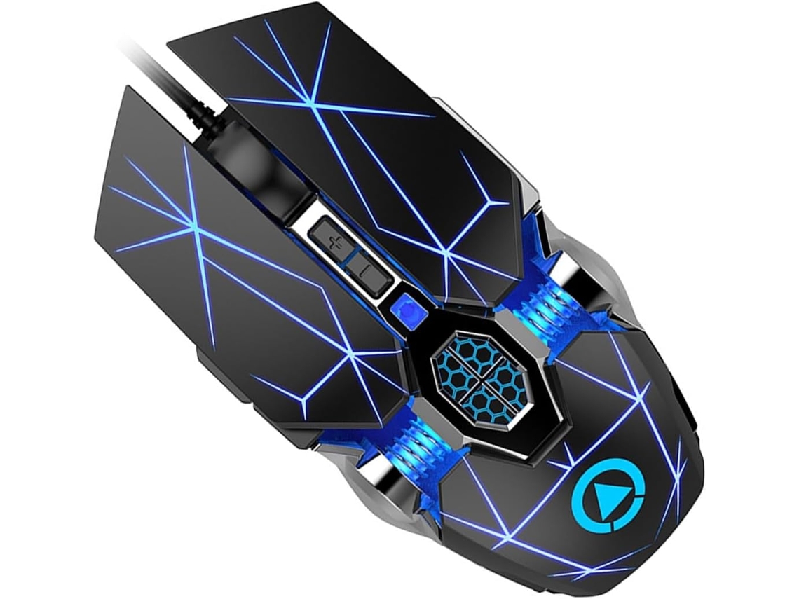 Ratón Óptico Usb Con Cable Para Juegos De Ordenador – Iluminación Led, Acabado Mate