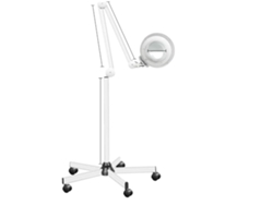 Lámpara de pie con lupa, aumento de 5x, brazo ajustable, tubo fluorescente de bajo consumo, color blanco OEM