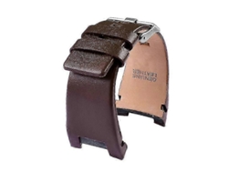 Correa De Cuero Marrón Liso 32mm Para Reloj Diesel Dz1216 Dz4246 Dz4287 Marrón-plano
