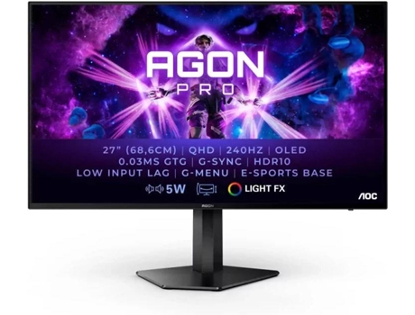 Monitor AOC AG276QZD (26.5'' - Oled QHD - Negro)