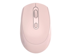 Ratón Óptico Inalámbrico De Modo Dual, Bluetooth De 2,4 Ghz, Usb, 1600 Dpi, Diseño Ergonómico, Color Rosa.