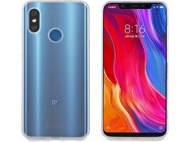 Funda Xiaomi Mi 8 MUVIT Soft Transparente