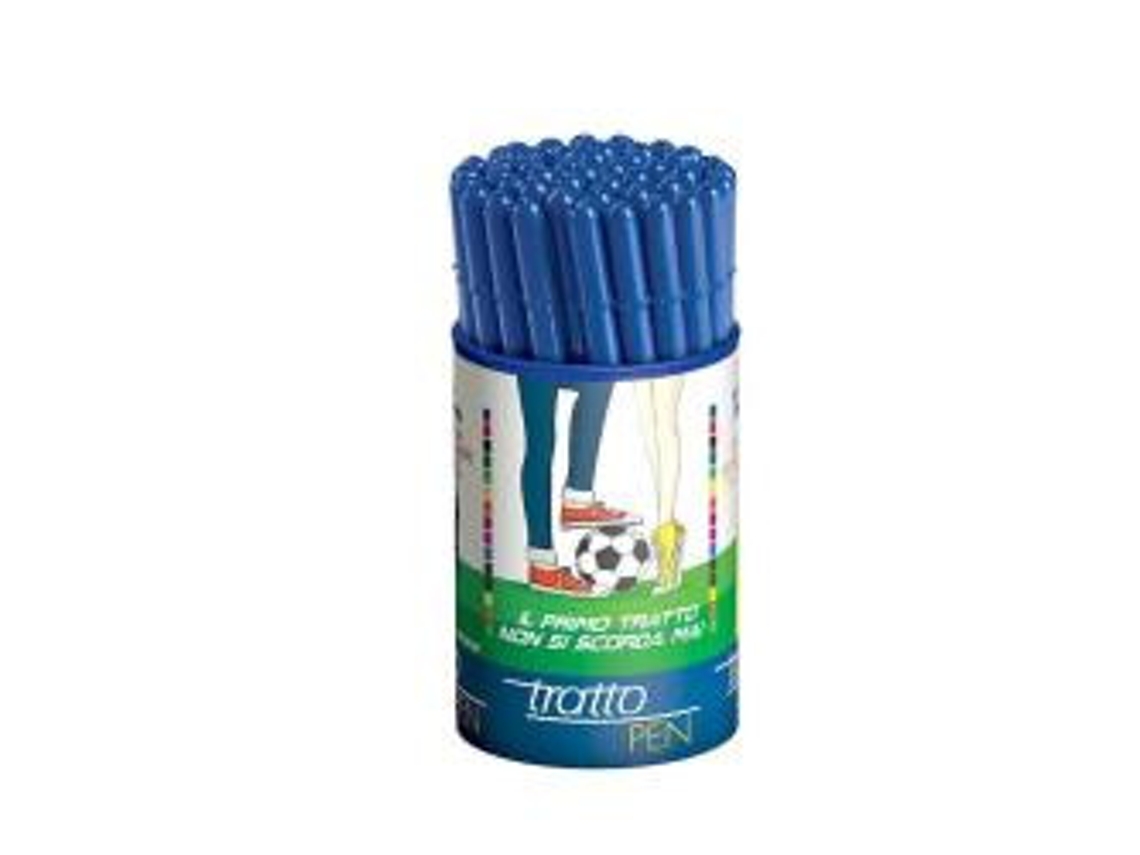 TRATTO Pen Rotulador Azul 50 Piezas