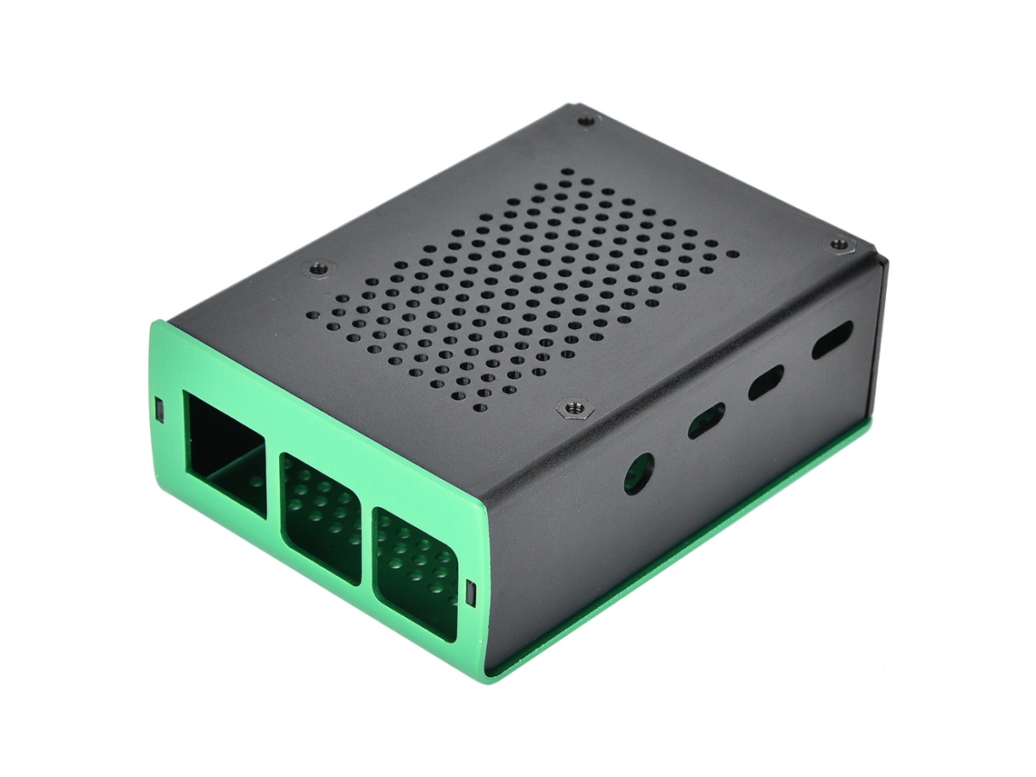 2026horizon-caja Aluminio Para Raspberry Pi 4 Model B Con Soportes De Disipador De Calor (verde)