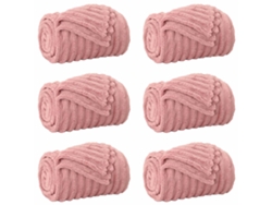 Mantitas De Sofá 6 Uds Rosa 270 X 240 Cm Lana